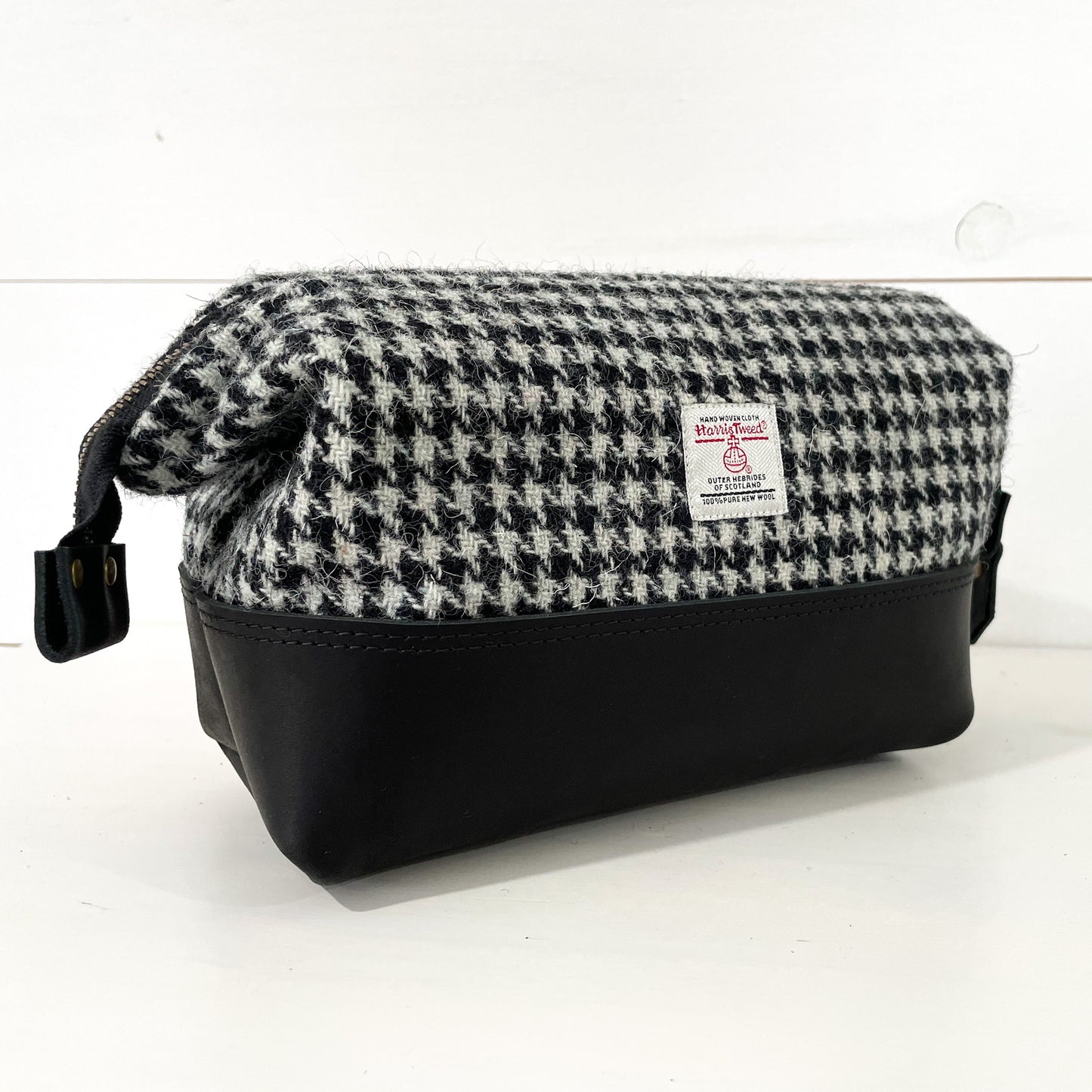 Harris Tweed® Gael Bag - Black/White Houndstooth - READY TO SHIP