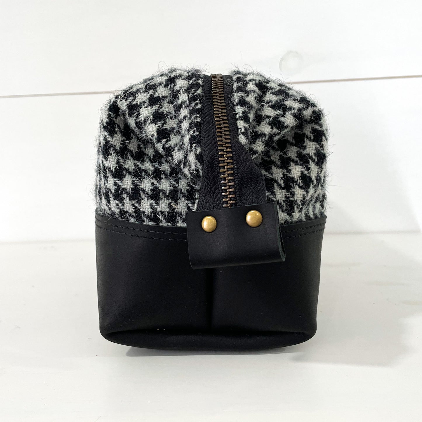 Harris Tweed® Gael Bag - Black/White Houndstooth - READY TO SHIP