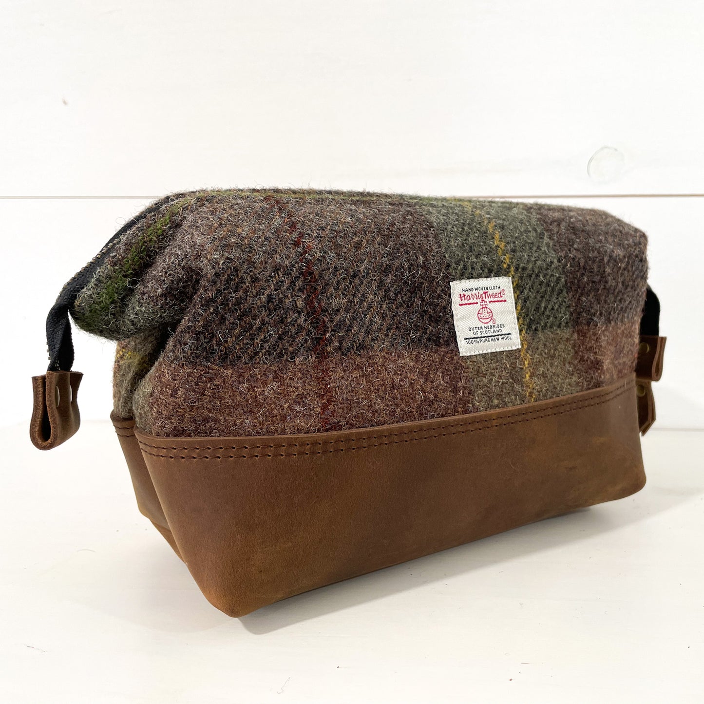 Harris Tweed® Gael Bag - Green/Brown Check - READY TO SHIP