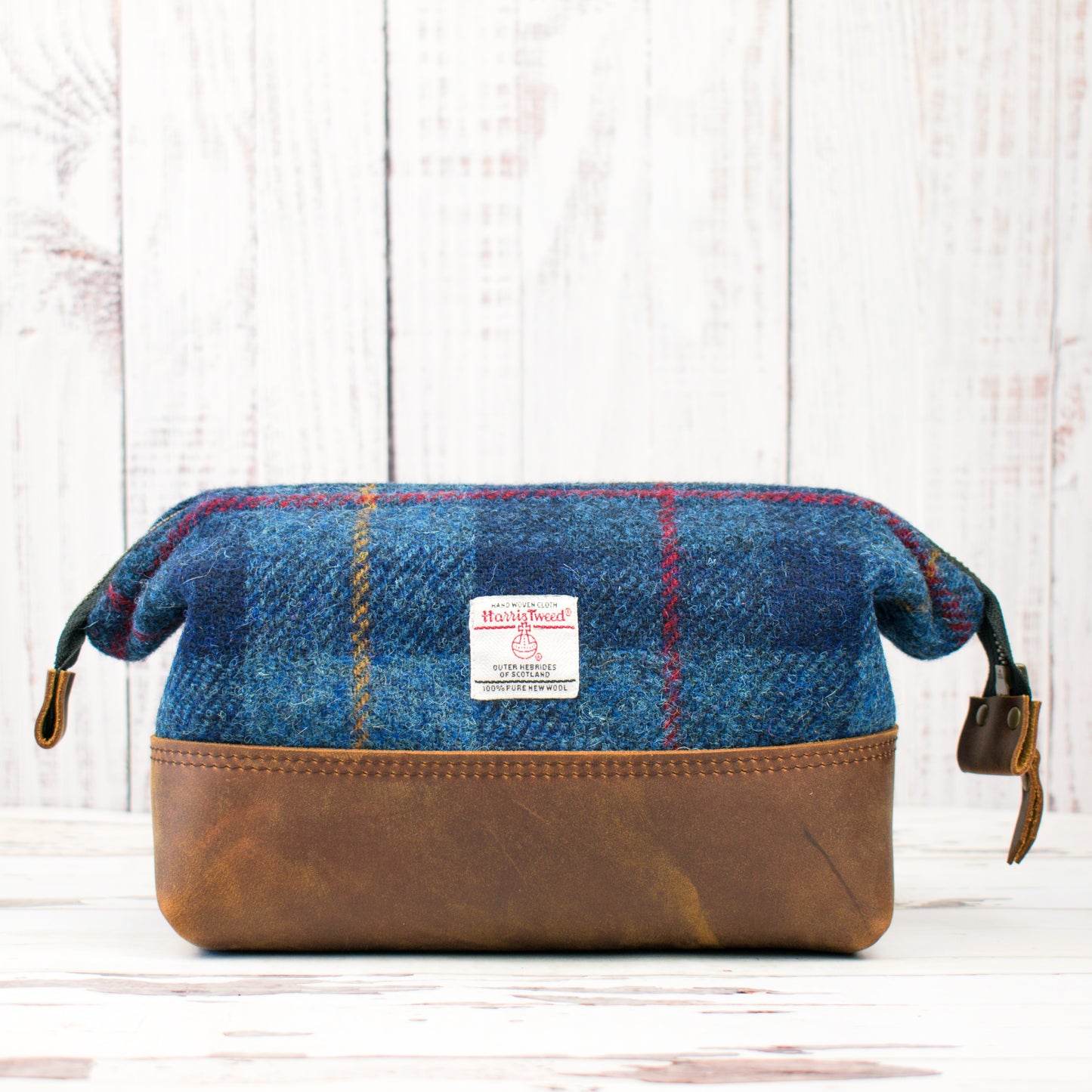 Harris Tweed® Gael Bag - Navy Check - READY TO SHIP
