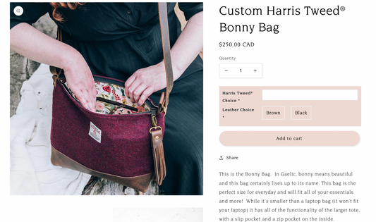 Interested in a custom Misneach Bag? Read on...
