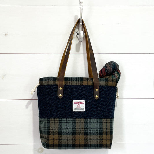 Campbell Weathered & Harris Tweed® Project Bag - READY TO SHIP