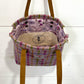 Pink Square Check Harris Tweed® Project Bag - READY TO SHIP