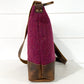 Bonny Bag - Raspberry/Coral Herringbone - READY TO SHIP