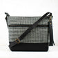 Double Zip Bonny Bag - Black/White Houndstooth
