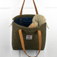 Moss Green/Indigo Harris Tweed® Project Bag