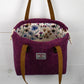 Raspberry Herringbone Harris Tweed® Project Bag