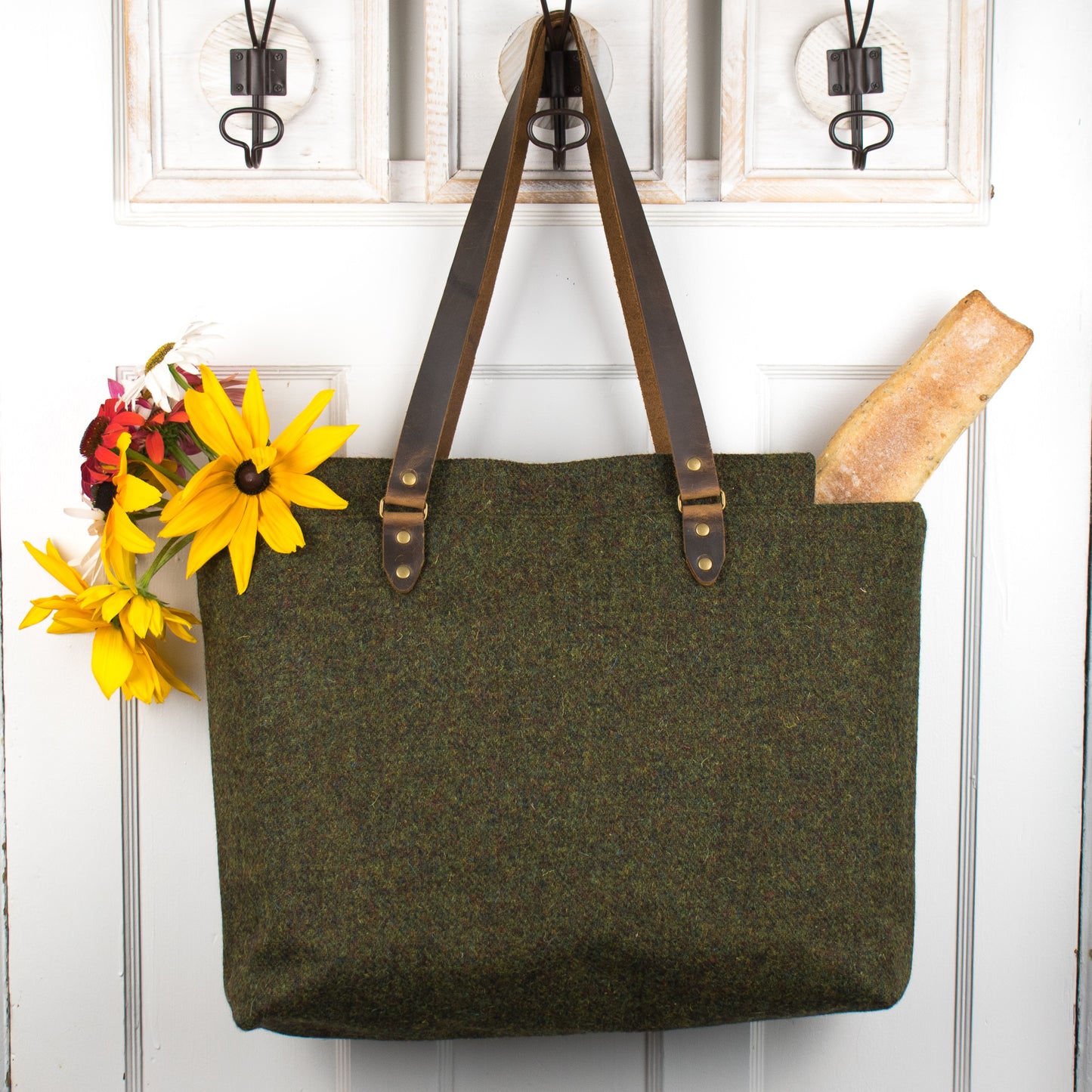 Market Tote - Moss Green - READY TO SHIP