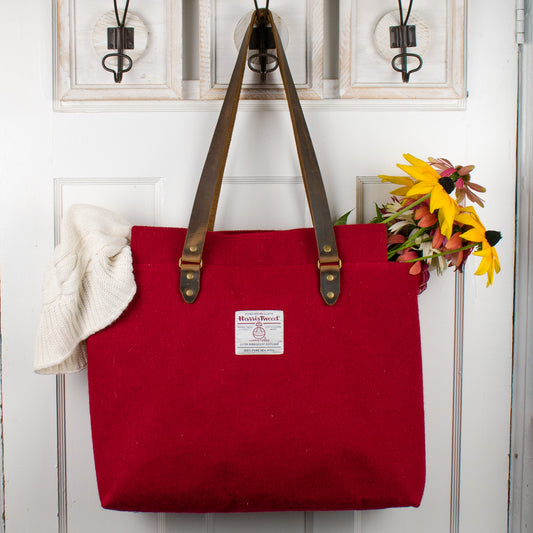 Market Tote - Berry Red